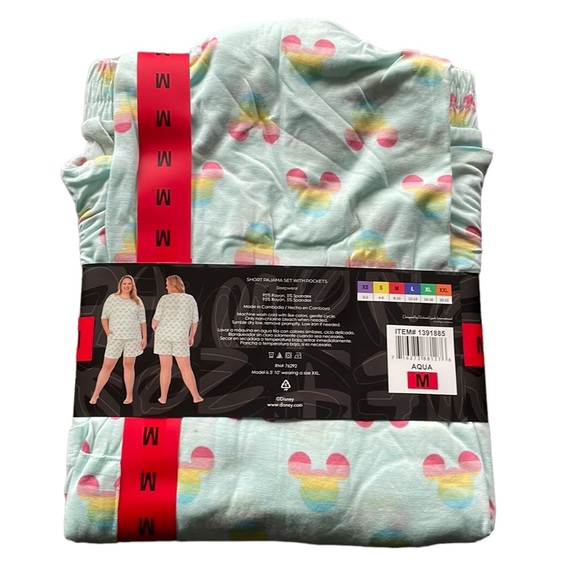 Disney - Mickey Mouse Short Pajama Set with pockets - Picture 2 of 2